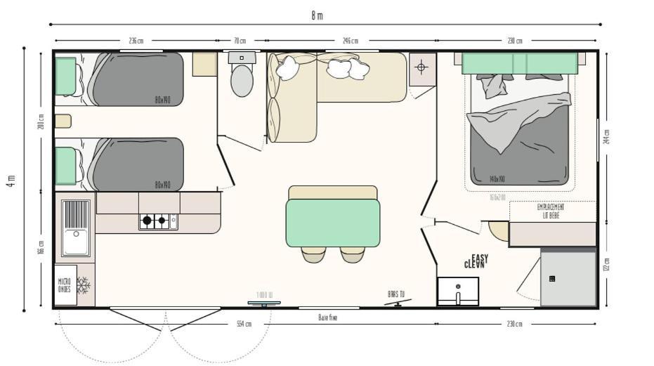 Camping Oaki Mesnard-la-Barotière Zimmer foto